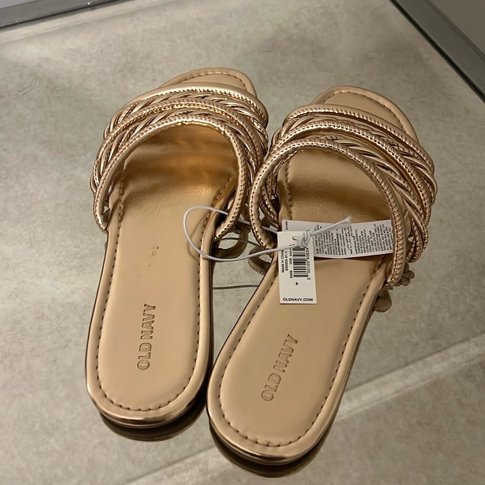 Old Navy Gold Sandals NWT